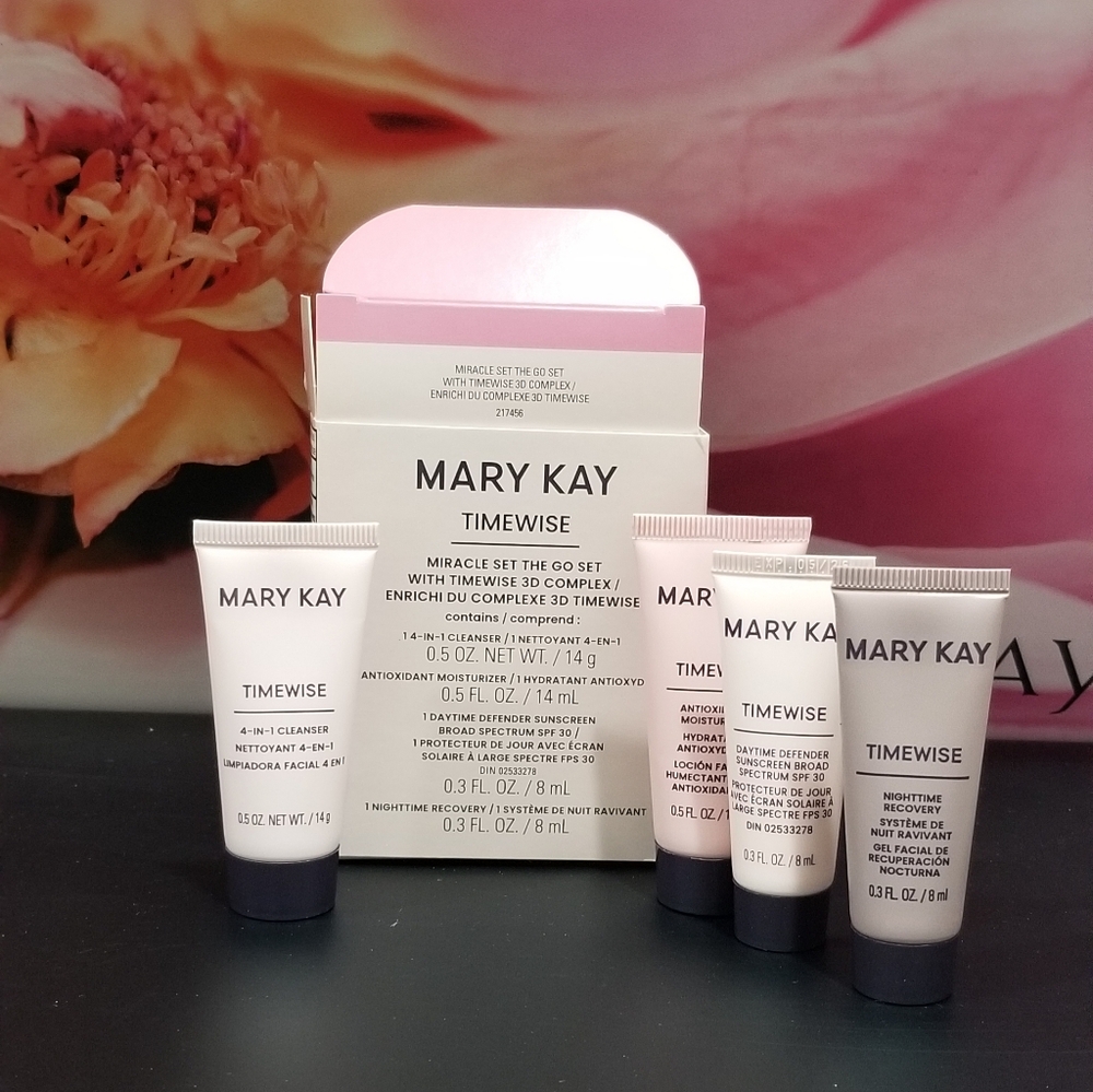 The go set for normal to dry skin (Mary Kay Time wise new formula)